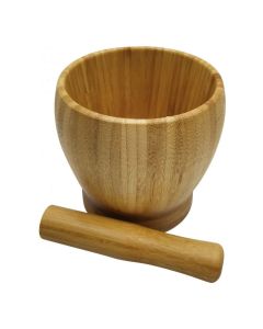 KINGHOFF Avan i tučak za začine 11.5cm KH1617, bambus