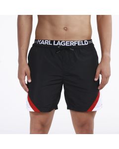 KARL LAGERFELD Sorc Swim Shorts M - KL20MBM05BLACKL
