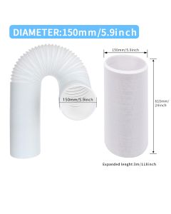 KMC AC SOLUTION Izduvno crevo za pokretnu klimu- 3m Ø150 mm - 679KlimaBG