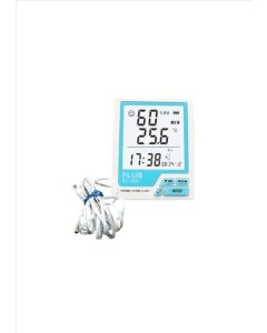 FLUS Merač temperature i vlažnosti sa satom i spoljašnjom sondom za temperaturu  FL-201w - 146KlimaBG