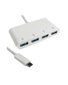 E-GREEN USB 3.1 tip C HUB 4port beli - KON00309