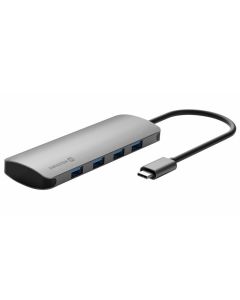 SWISSTEN HUB 4in1 USB C - 4X USB, aluminium - KON00368