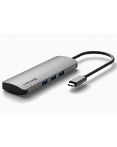 SWISSTEN TIP C HUB 6 in 1 aluminijum sivi - KON00369