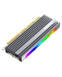 MAIWO Adapter M.2 NVMe na PCI-Express RGB Alu heatsink, KT058 - KON00370