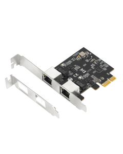E-GREEN Ethernet PCI-Express kontroler 2-port 2.5 Gigabit