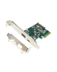 E-GREEN PCI-Express kontroler na USB 3.1 Tip A + USB-C Host Controler (Asmedia 1142)