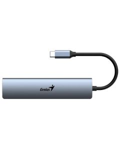 GENIUS UH-545 5-in-1 USB 3.0 Iron Grey Hub srebrni