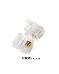 Konektor RJ11 telefonski 6P4C JWD-C13 1000kom - 99357
