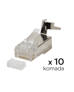 Konektor RJ45 metal CAT 7  10 kom