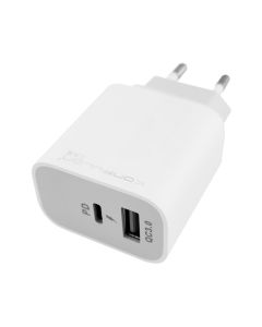 KONFULON Punjač, 20W, Type C + Type A, C69Q, bela - 1330034