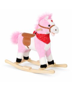 BABY LINE Plisani Konjic Klackalica Rozi