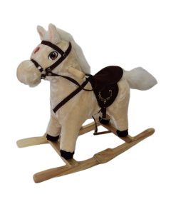 BABY LINE Plisani Konjic Klackalica Happy Pony Krem