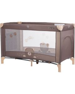 CHIPOLINO Prenosivi krevetić Capri bear 1 nivo  beige - KOSIK2402BE