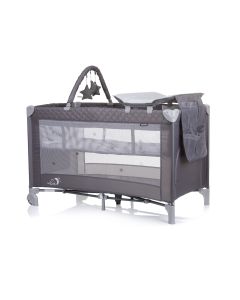 CHIPOLINO Prenosivi krevetac Luna ash grey - KOSILU242AS