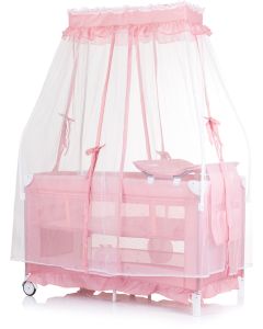 CHIPOLINO Prenosivi krevetić Palace princess 1 nivo pink - KOSIPA243PR