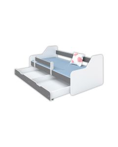 Krevet Sa Fiokom I Dušekom180X80 Dione I Sivi - 7791