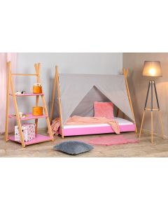 Krevet Sa Nadstresnicom I Dušekom180X80 Tipi Roze - 7796-1