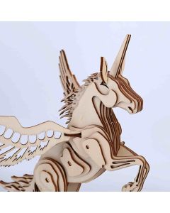 3d drvena slagalica - JEDNOROG