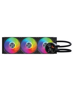 LEVELPLAY Vodeno hladenje za CPU Combat Liquid 360 HUD AIO/sa ekranom/crna