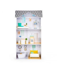 ECO TOYS Drvena kućica za lutke sa nameštajem Grace Residence - 8210-1-1-1