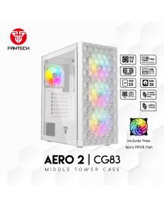 Kuciste Gaming Fantech CG83 Aero 2 belo - 210374
