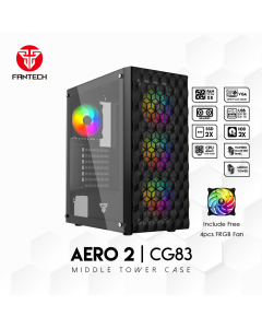 Kućište Gaming Fantech CG83 Aero 2 crno - 210373