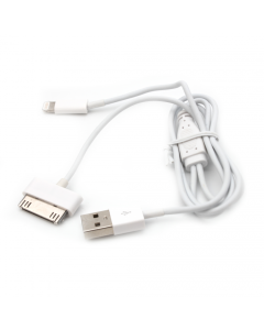 Auto punjac sa kablom za iPhone 4/ iPhone5 beli - 27295-1