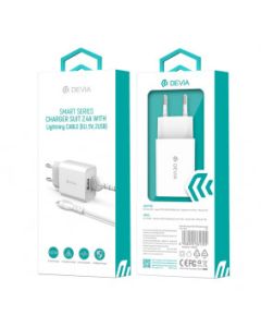 DEVIA Kućni punjač Smart Series, Suit 2.4A Lightning - 20644
