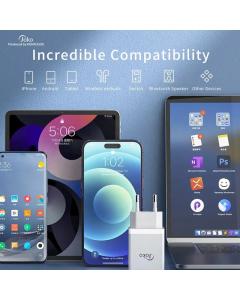 Kućni punjač KONFULON Joko JK77 2.4A sa kablom USB na Type-C beli 1m - 610484