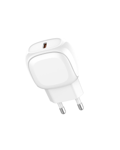 Kućni punjač LDNIO A1206C PD 27W sa kablom Type-C na iPhone Lightning beli 1m - 600653