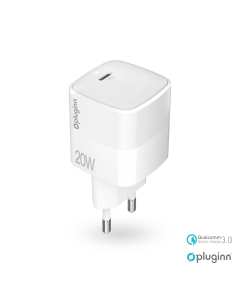 Kućni punjač Pluginn PI-D61S, PD3.0, PPS, 20W beli CE - 206605-1
