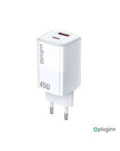 PLUGINN Kućni punjač PI-D74-45w USB 19W, PD 45W sa PD iPhone lightning kablom, bela - 211852