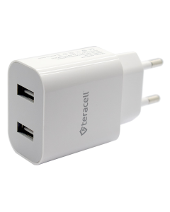 Kućni punjač Teracell TC-08 2USB 5V 2.4A 12W beli - 057898
