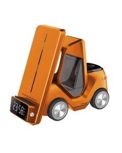 Kućni punjač Wireless 15W Viljuškar 5 u 1 narandzasti - 211124-1