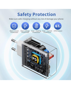 Kućni punjač Xiaomi PD 67W sa Type-C kablom beli EU - 603462