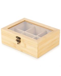 VILDE Kutija za odlaganje čaja 21x16x7.5cm, bambus