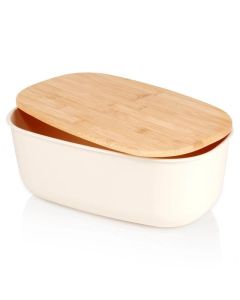 VILDE Kutija za hleb 39x23.5x15.5cm, bež