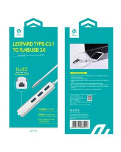 DEVIA HUB Leopard Type-C3.1 na Rj45/USB 3.1 - 19850