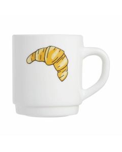 LUMINARC Šolja 220ml Pop Gourma croissant, bela - Q5186