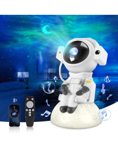 Lampa astronaut sa projektorom zvezdanog neba i bluetooth zvučnikom - 605945