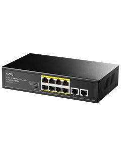CUDY PoE+ Switch FS1010PG 8-Port 10/100M, 250m, metalno kućište (Alt.PFS3010-8ET) - LAN02656
