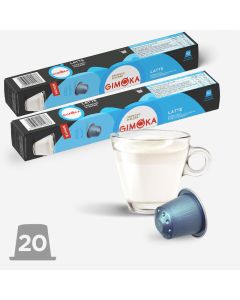 GIMOKA Kapsule za kafu NESPRESSO IN ALLUMINIO LATTE AL/T 20 kom - 45243101020390