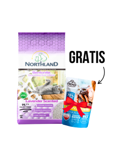 NORTHLAND Posip za mačke Lavanda 10l + Gratis FRENDI Kesica 100g - 3360172