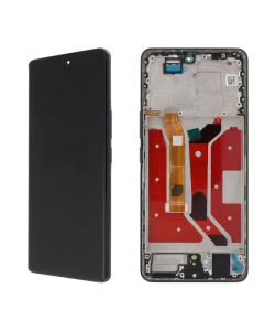LCD za Honor Magic 7 Lite + touch screen crni SA OKVIROM OLED FULL ORG (China) - E3794