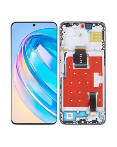 LCD za Honor X8a/ Honor 90 Lite + touch screen srebrni SA OKVIROM ORG - E3057
