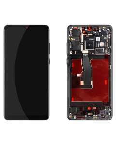 LCD za Huawei P30 + touch screen crni SA OKVIROM (OLED) - E1224