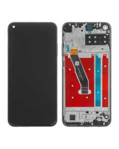LCD za Huawei P40 Lite E + touch screen crni SA OKVIROM FULL ORG (CHINA) - E1225