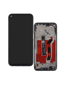 LCD za Huawei P40 Lite + touch screen crni SA OKVIROM FULL ORG (CHINA) - E724