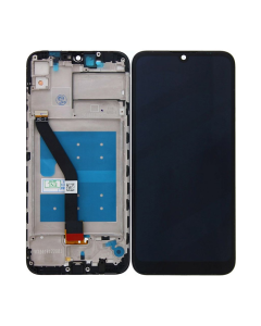 LCD za Huawei Y6 2019/ Y6 Prime 2019 + touch screen crni WITH FRAME FULL ORG(China) - E1797