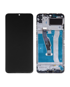 LCD za Huawei Y6P/ Honor 9A + touch screen crni WITH FRAME ORG - E1068